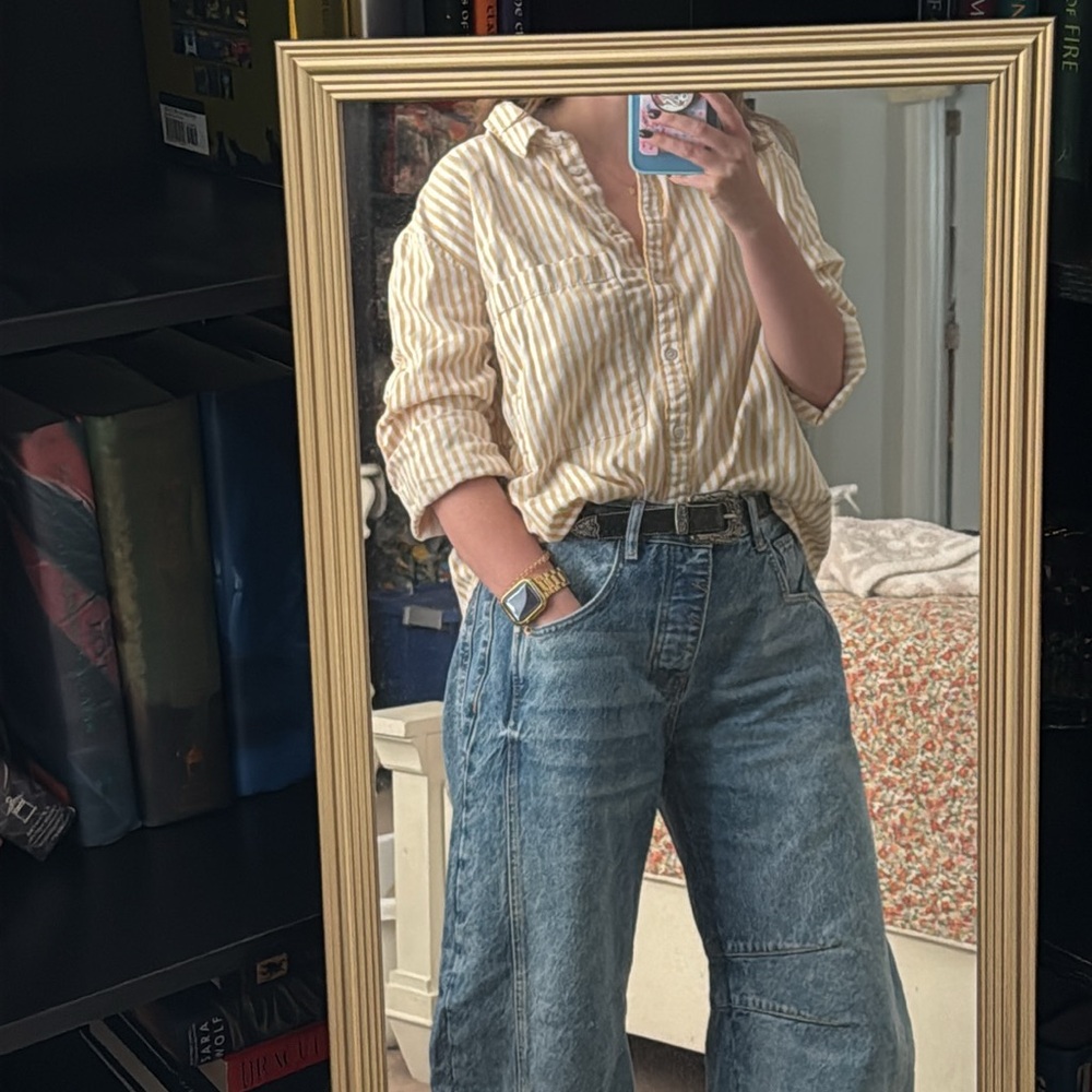 Aerie Striped Button Down Shirt